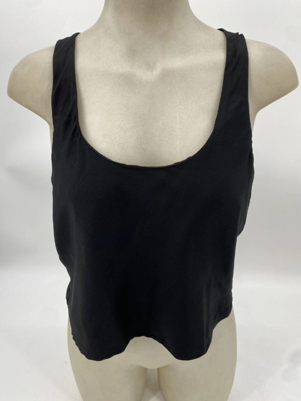 NEW Anemos Womens Hume Tank Top In Stretch Fabric Size M Black